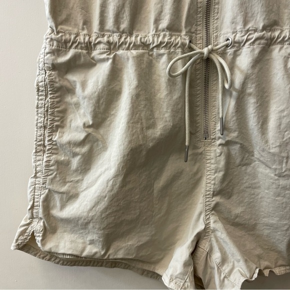 Pistola Meg Beige Zip Front Drawstring Romper Playsuit - Picture 7 of 16